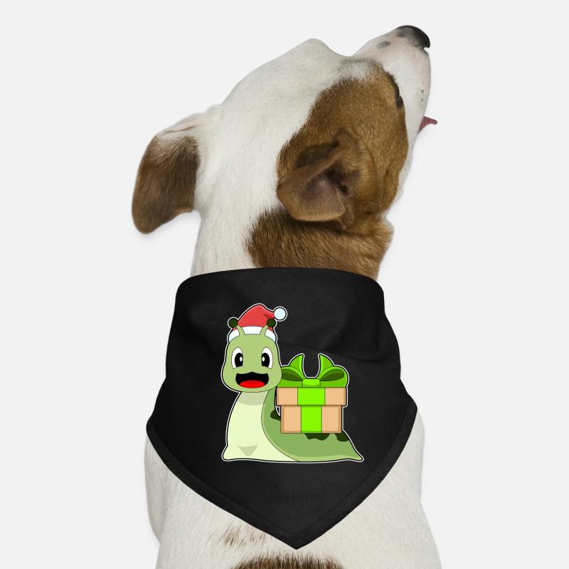 Snail Christmas Package Dog Bandana