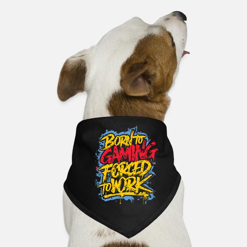 Né pour le jeu, forcé de travailler Bandana pour chien