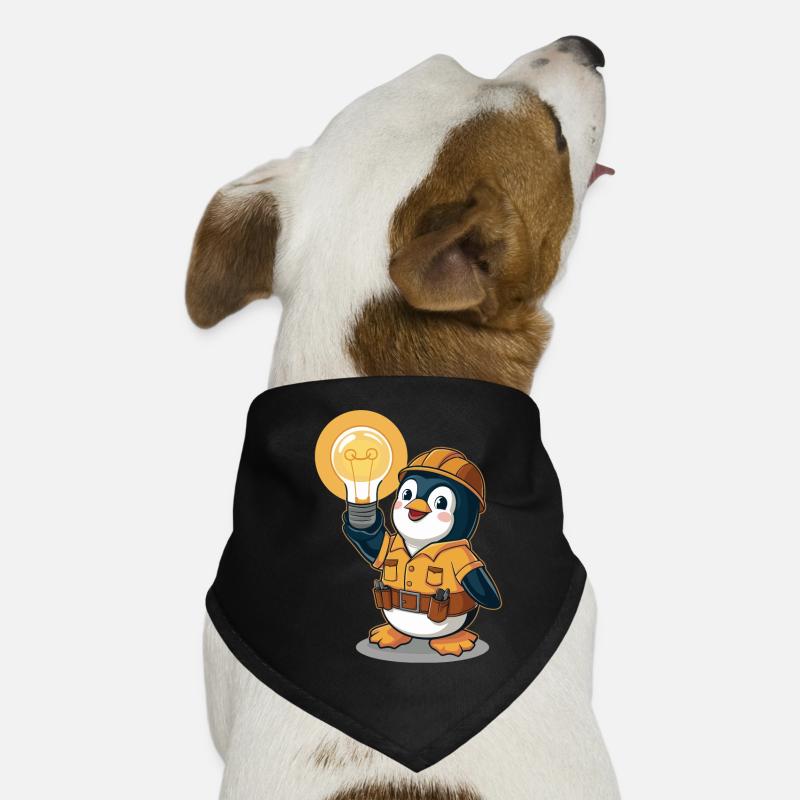 Pingouin électricien avec ampoule Bandana pour chien
