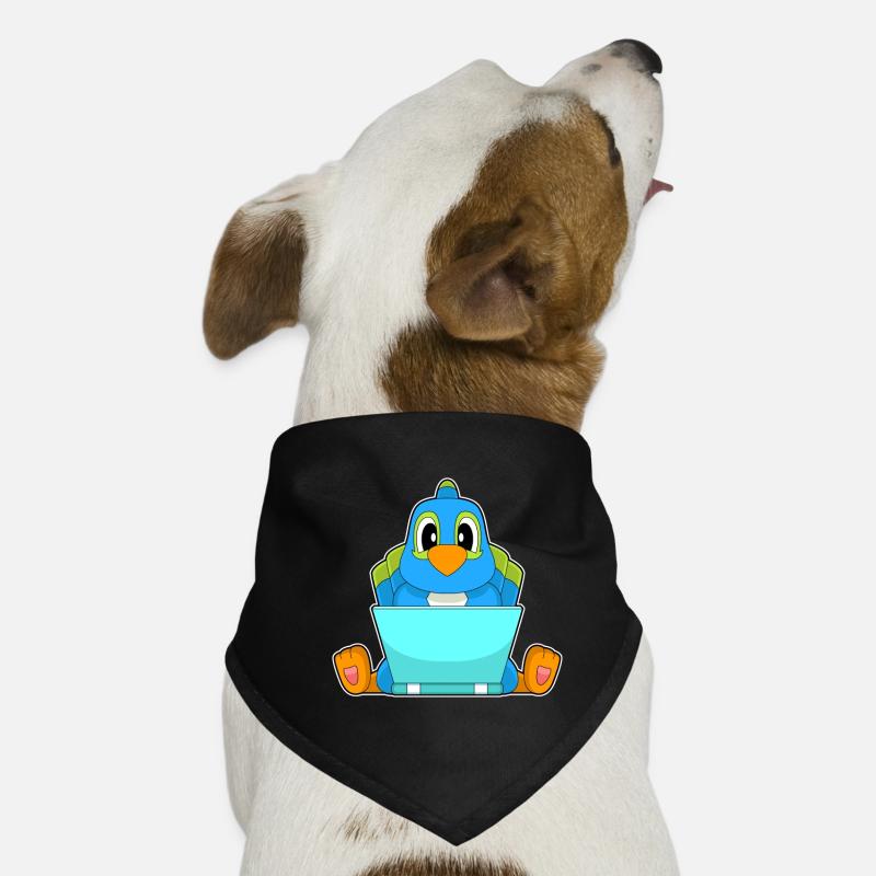Papagei Laptop Hunde-Bandana