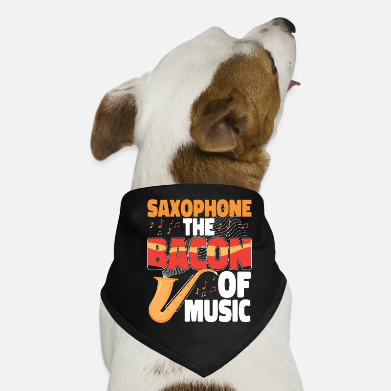 Saxophones Saxophones Le Bacon De Bandana pour chien