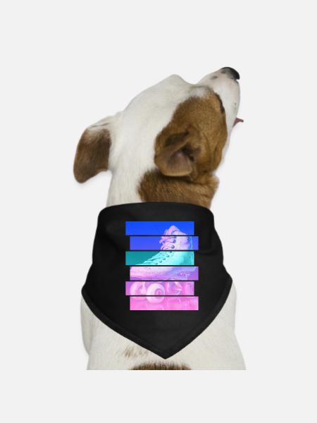 Patin à roulettes - Bandana pour chien - noir - Devant