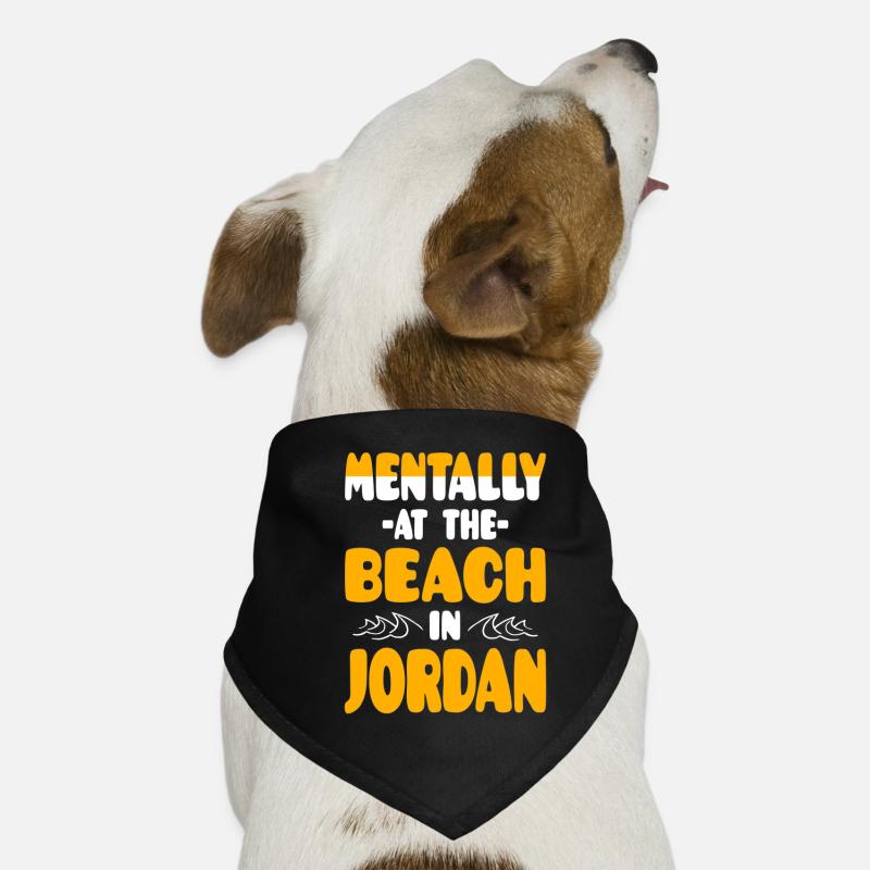Mentalement à la plage en Jordanie Bandana pour chien