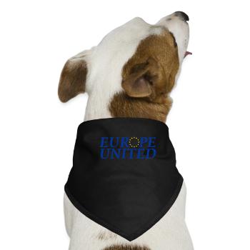 Europe United für Demokratie und Vielfalt - Hunde-Bandana - Schwarz - Vorne