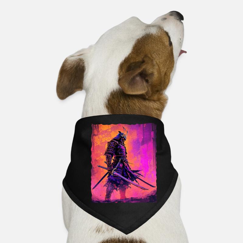 Samurai Warrior Honor and Strength Anime Dog Bandana