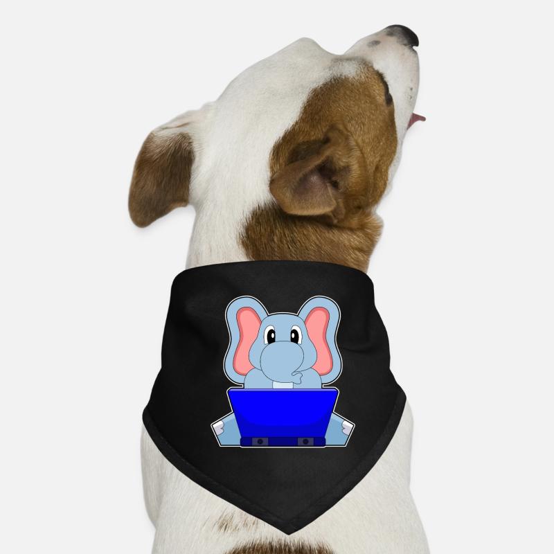 Elefant Laptop Hunde-Bandana