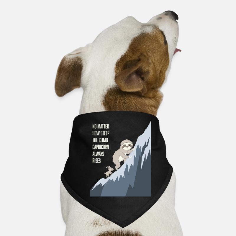 Steiler Anstieg Steinbock Faultier Immer Steigt Hunde-Bandana