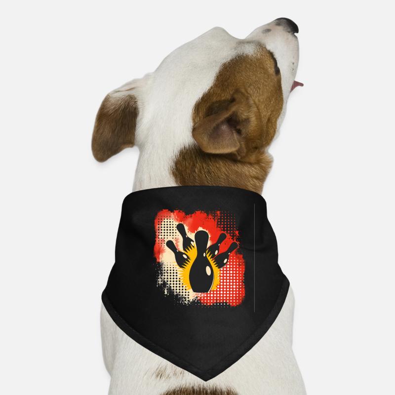 Bowling Éclaboussures de couleur Bandana pour chien