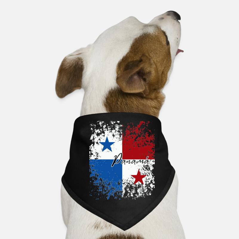 Fierté panaméenne, drapeau panaméen Bandana pour chien