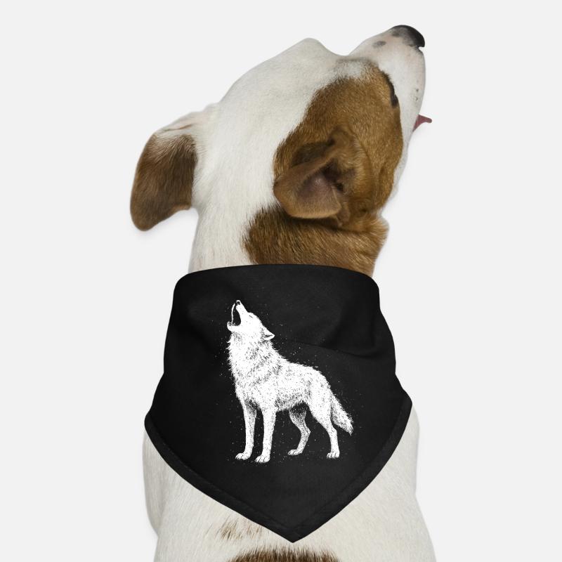 Wolf howl Dog Bandana