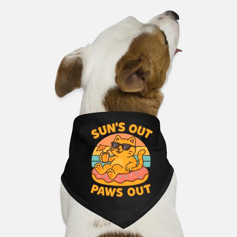 Sommer Katze Hunde-Bandana