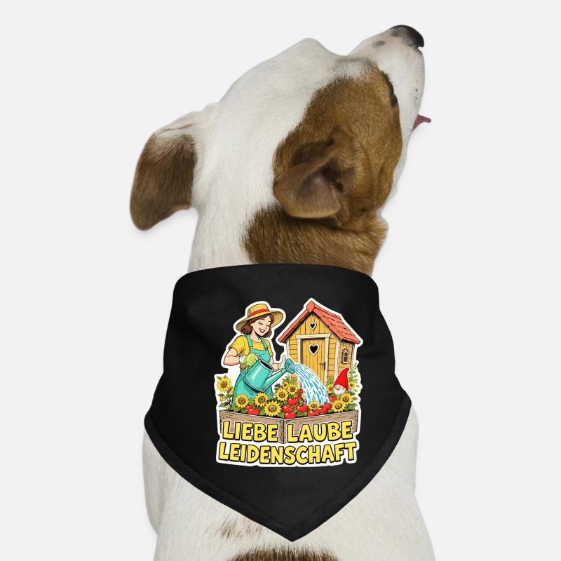 Gärtnerin mit Herz und Blumen Hunde-Bandana