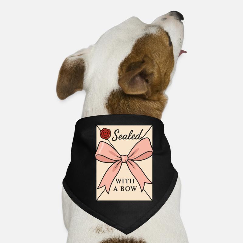 Coquette Aesthetic Bow Pattern Girly Pastel Dog Bandana
