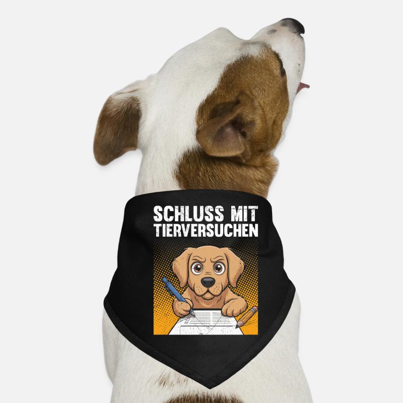 Animal welfare STOP ANIMAL TESTING FUNNY Dog Bandana