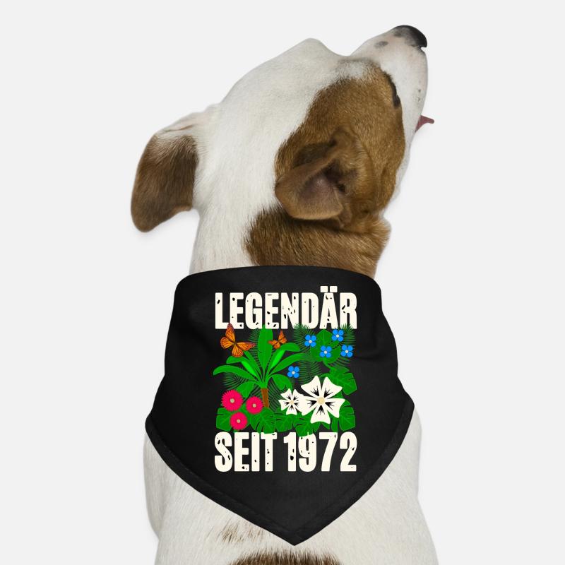 Legendary since 1972 Flowers Dog Bandana
