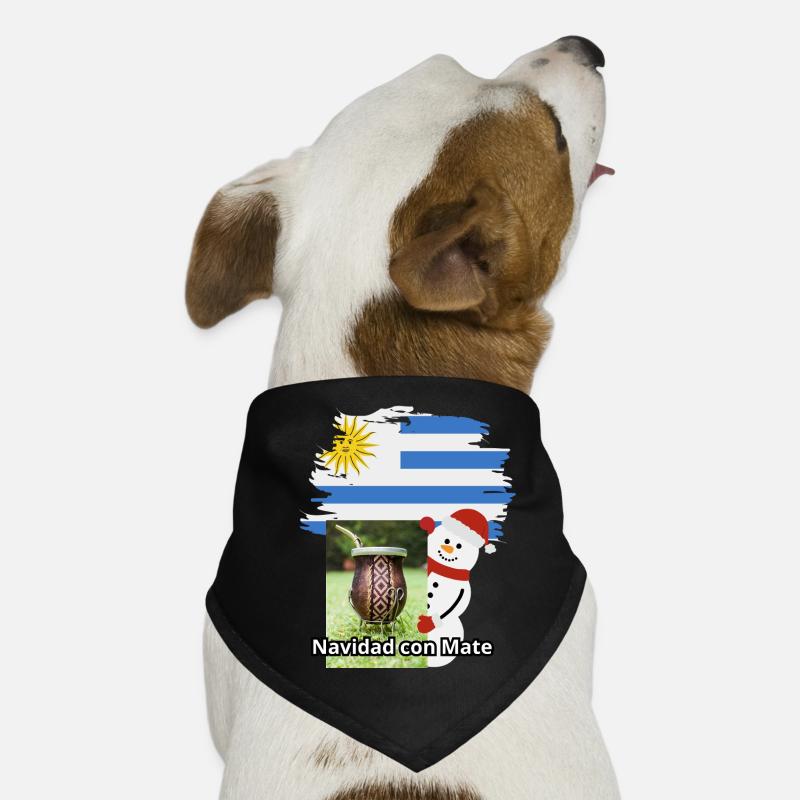 Weihnachtsfeier mit Mate und Schneemann Hunde-Bandana
