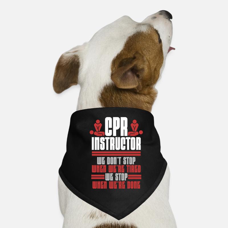 CPR instructor resuscitation emergency doctor Dog Bandana