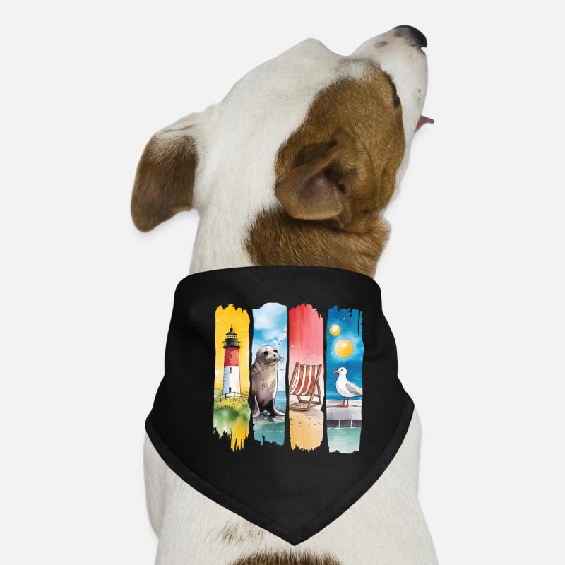 Maritime Lighthouse Seal Seagull Coast Dog Bandana