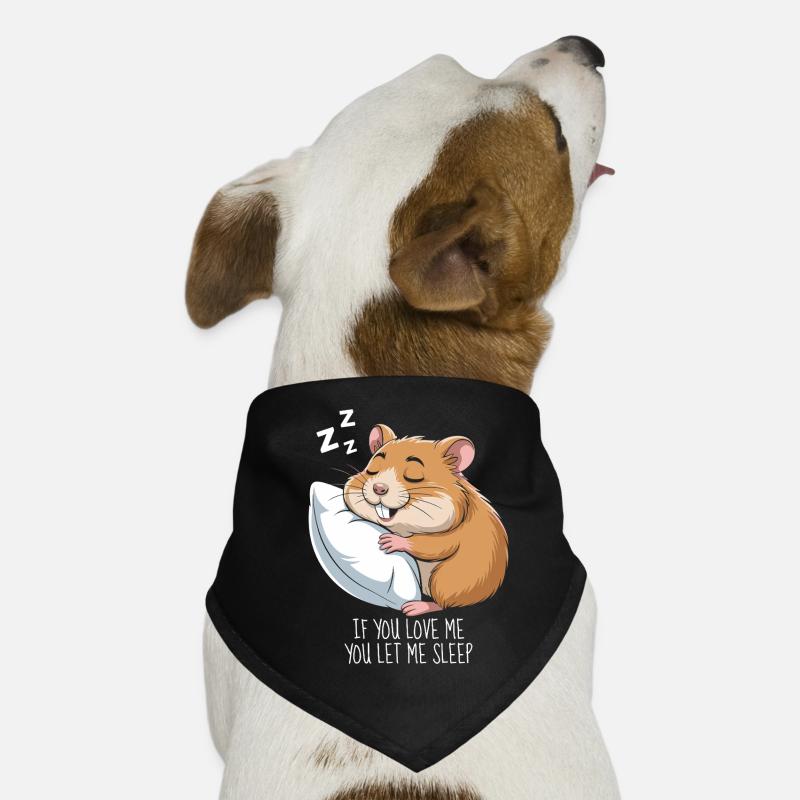 Hamster endormi Bandana pour chien