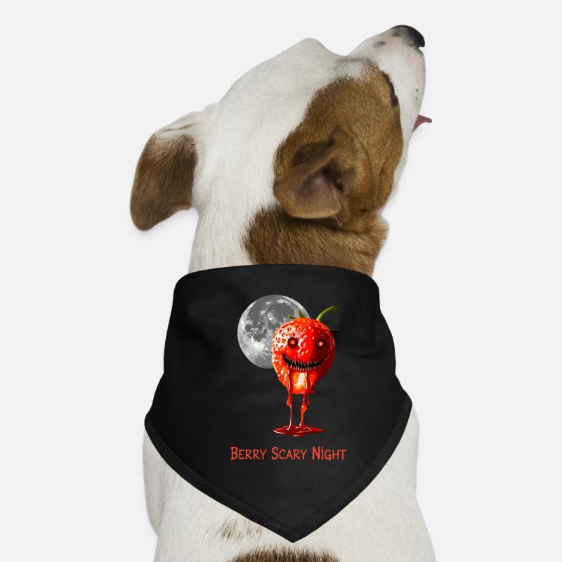 Strawberry Halloween Berry Scary Night Dog Bandana