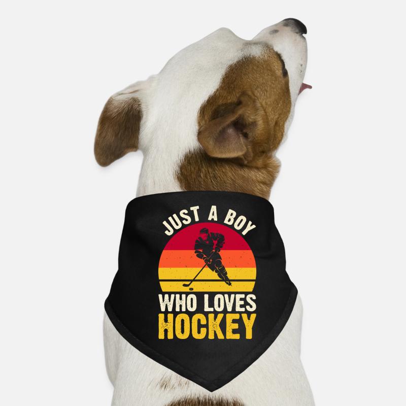 Hockey Eishockey Eishockeyspieler Geschenk Dog Bandana