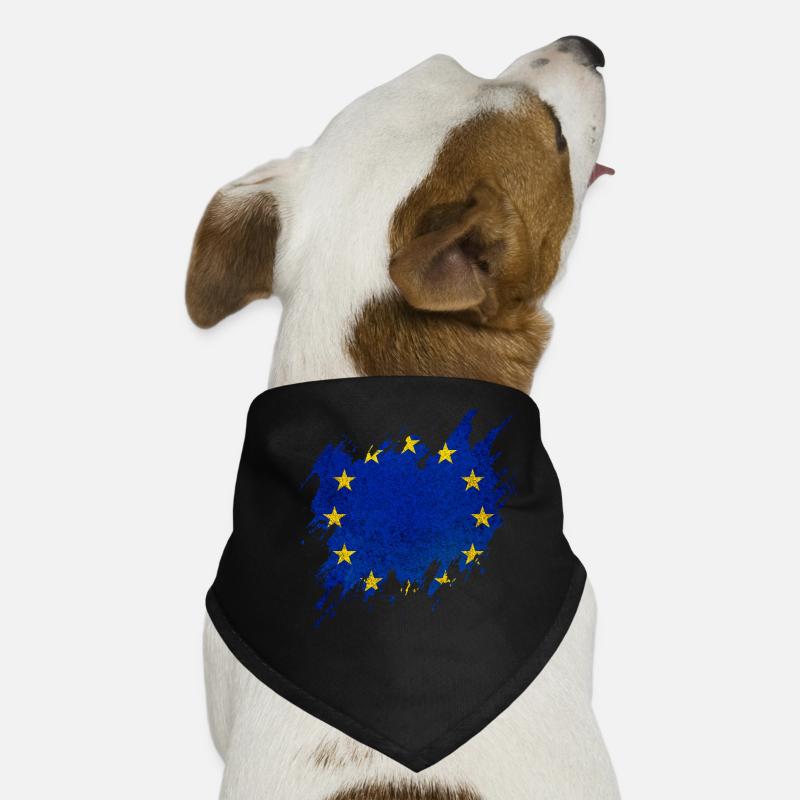 Drapeau de l’Europe, style déchiré Bandana pour chien