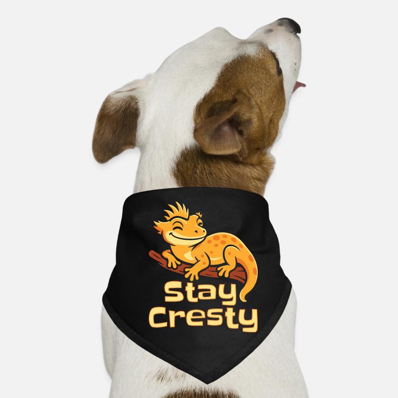 Crested Gecko Reptile Humor Lizard Dog Bandana