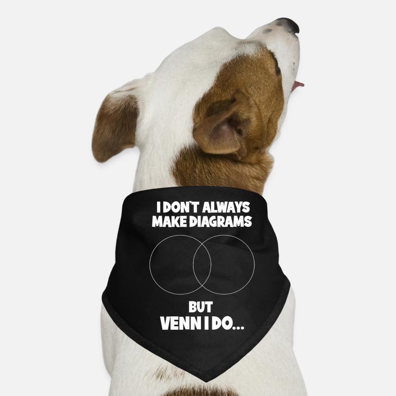 Mathematik Mathe Mathelehrer Mathematiker - Hunde-Bandana - Schwarz
