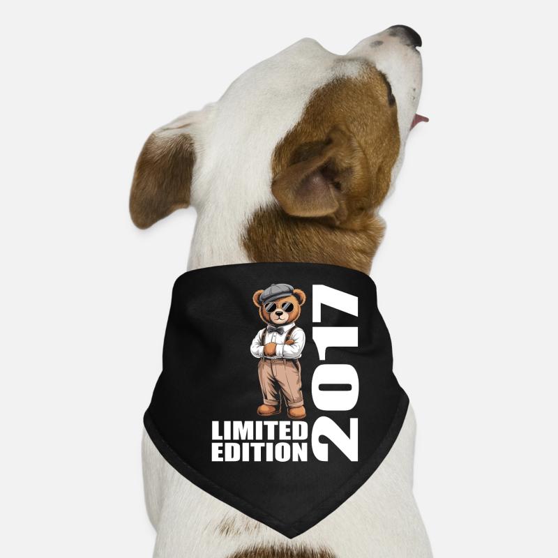 2017 Édition Limitée Ours Anniversaire 2017 Bandana pour chien