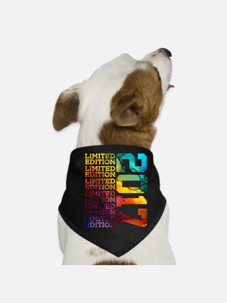 ÉDITION LIMITÉE 2017 9 ANS 9E ANNIVERSAIRE - Bandana pour chien - noir - Devant