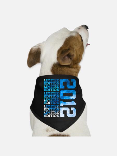 LIMITED EDITION 2012 14 JAHRE 14. GEBURTSTAG - Hunde-Bandana - Schwarz - Vorne