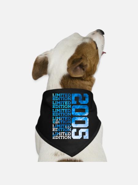 LIMITED EDITION 2005 21 YEARS 21ST BIRTHDAY - Dog Bandana - black - Front