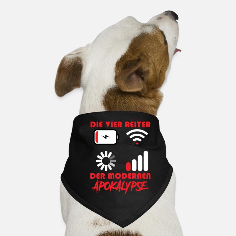 Computer DIE VIER REITER DER MODERNEN APOKALYPSE - Hunde-Bandana - Schwarz