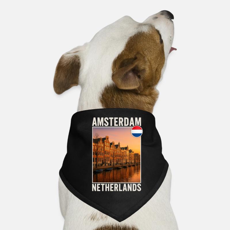 Amsterdam Hunde-Bandana