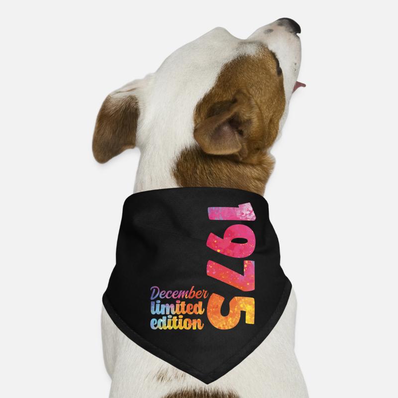 December 1975 Birthday Gift Dog Bandana