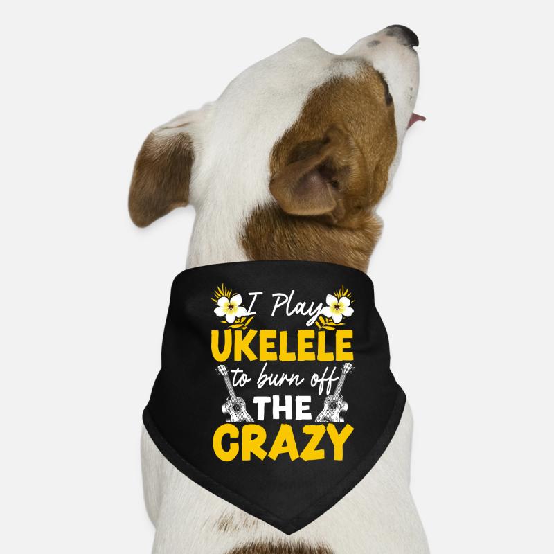 Hawaiian Ukulele Uke I Play Dog Bandana