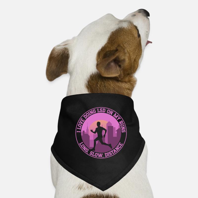 Running I Love Doing LSD On My Runs Marathon Dog Bandana
