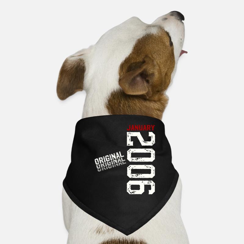 20e anniversaire Original janvier Volume 2006 Bandana pour chien