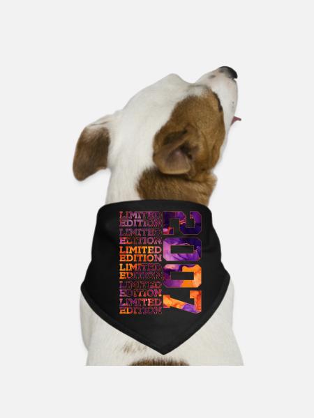 19. GEBURTSTAG LIMITED EDITION 2007 - Hunde-Bandana - Schwarz - Vorne