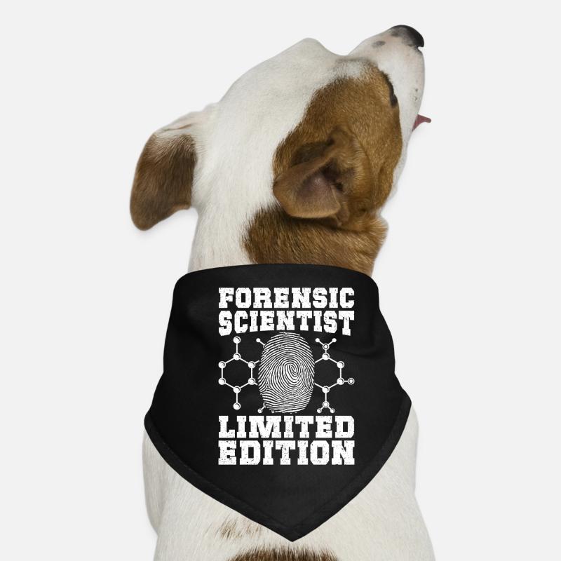 Laboratoire de criminalistique Analyse Édition Limitée Analyse Médico-légale Bandana pour chien