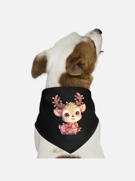 Renne Renne - Bandana pour chien - noir - Devant