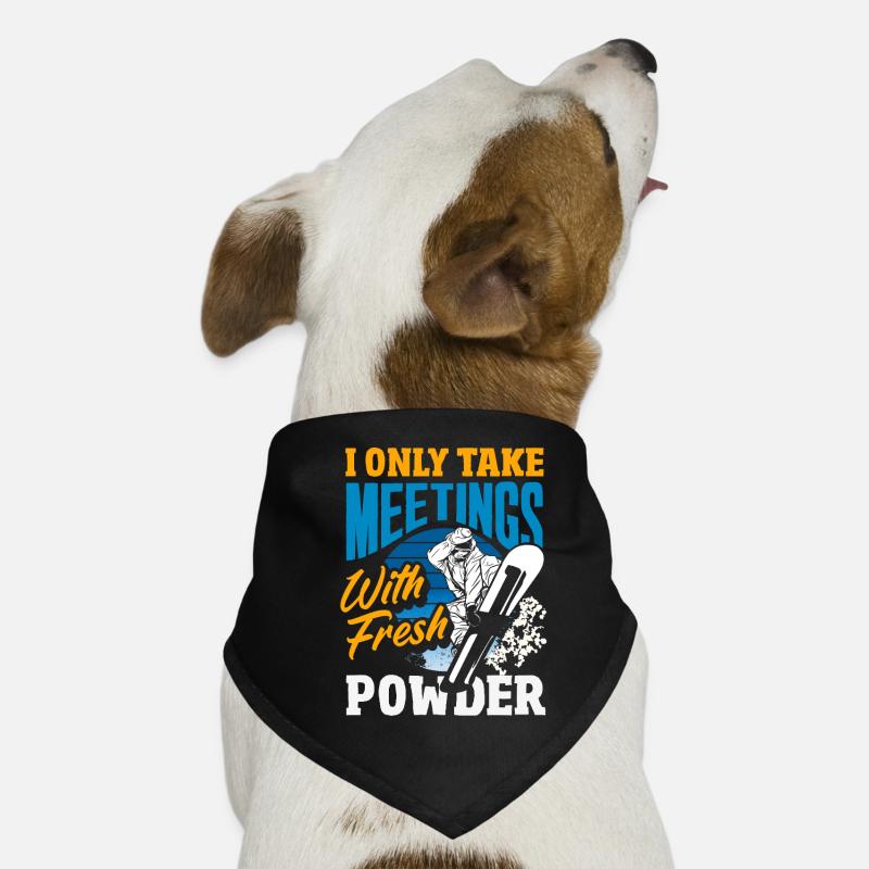 Télésiège de réunion de snowboard snowboard Bandana pour chien