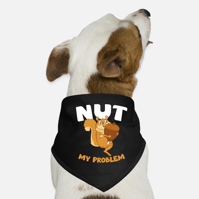 NUT MY PROBLEM Eichhörnchen Hunde-Bandana