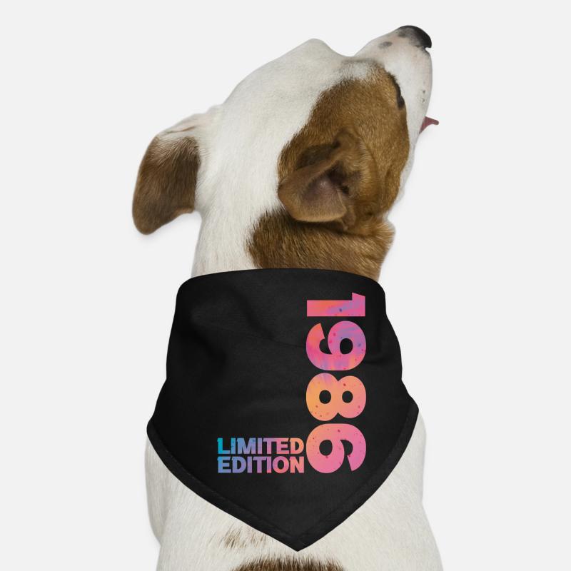 1986 40th Anniversary Birthday Gift Dog Bandana
