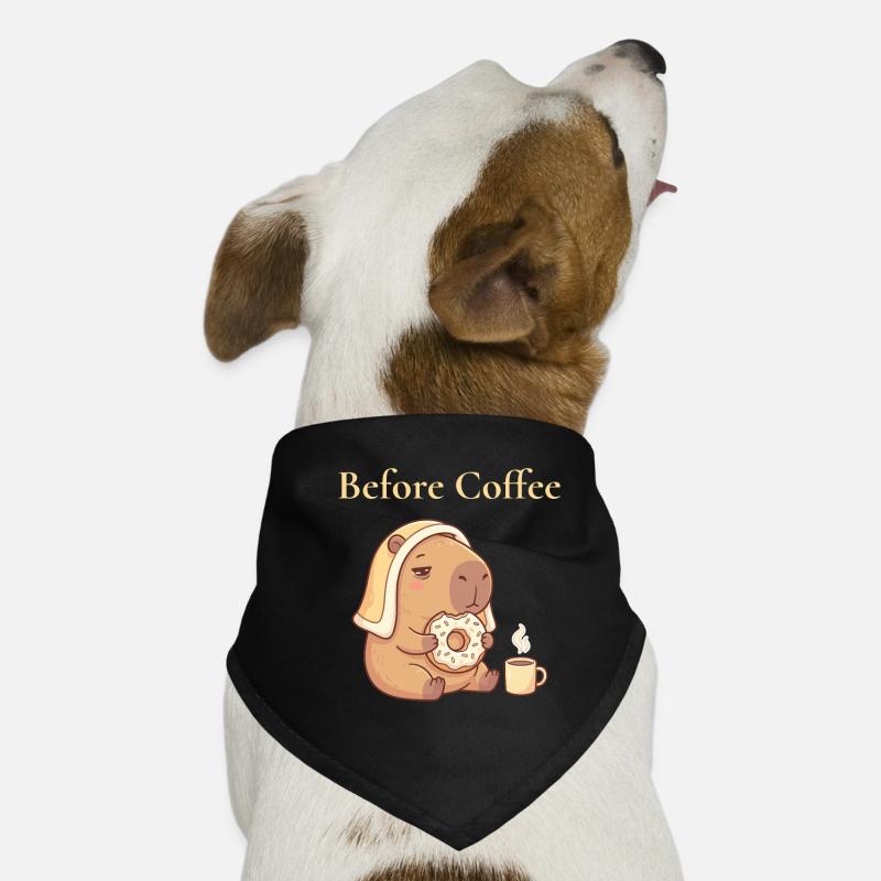 Capybara avec motif de beignet et cozy à café Bandana pour chien