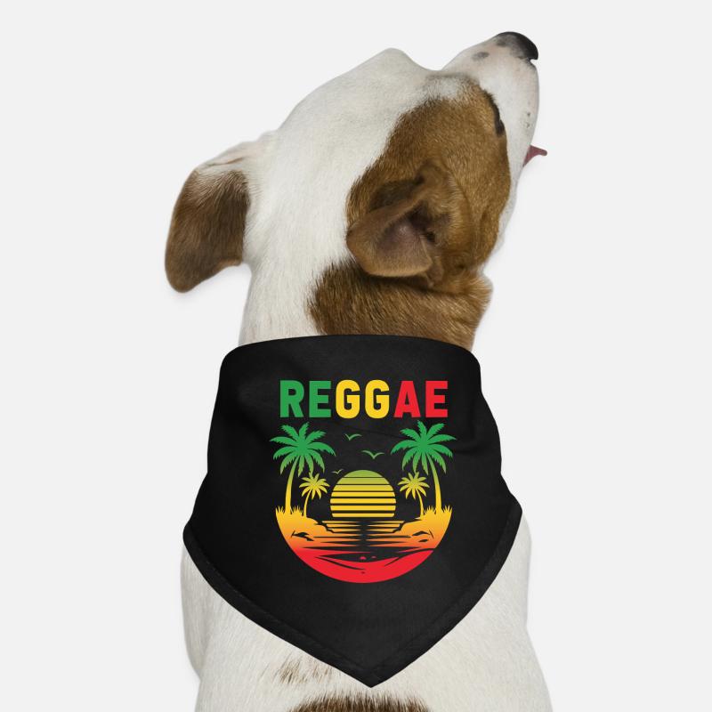 Reggae Sunset Palm Paradise Dog Bandana