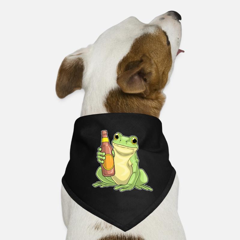 Frosch Flasche Bier Hunde-Bandana