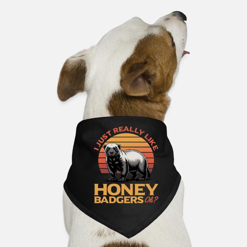Funny Honey Badger Hunde-Bandana
