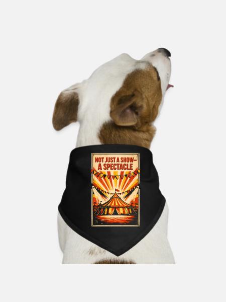 More than just a show | Circus Spectacle - Dog Bandana - black - Front