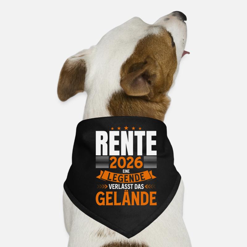 Rentner 2026 Geschenk Mann Rente Ruhestand Lustig Hunde-Bandana